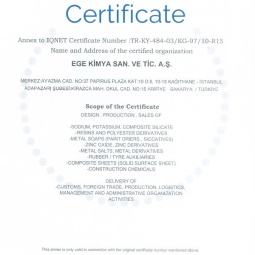 Ege Kimya TS Certificate Ap-2