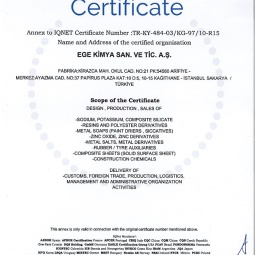 Ege Kimya TS Sertifika (EK)
